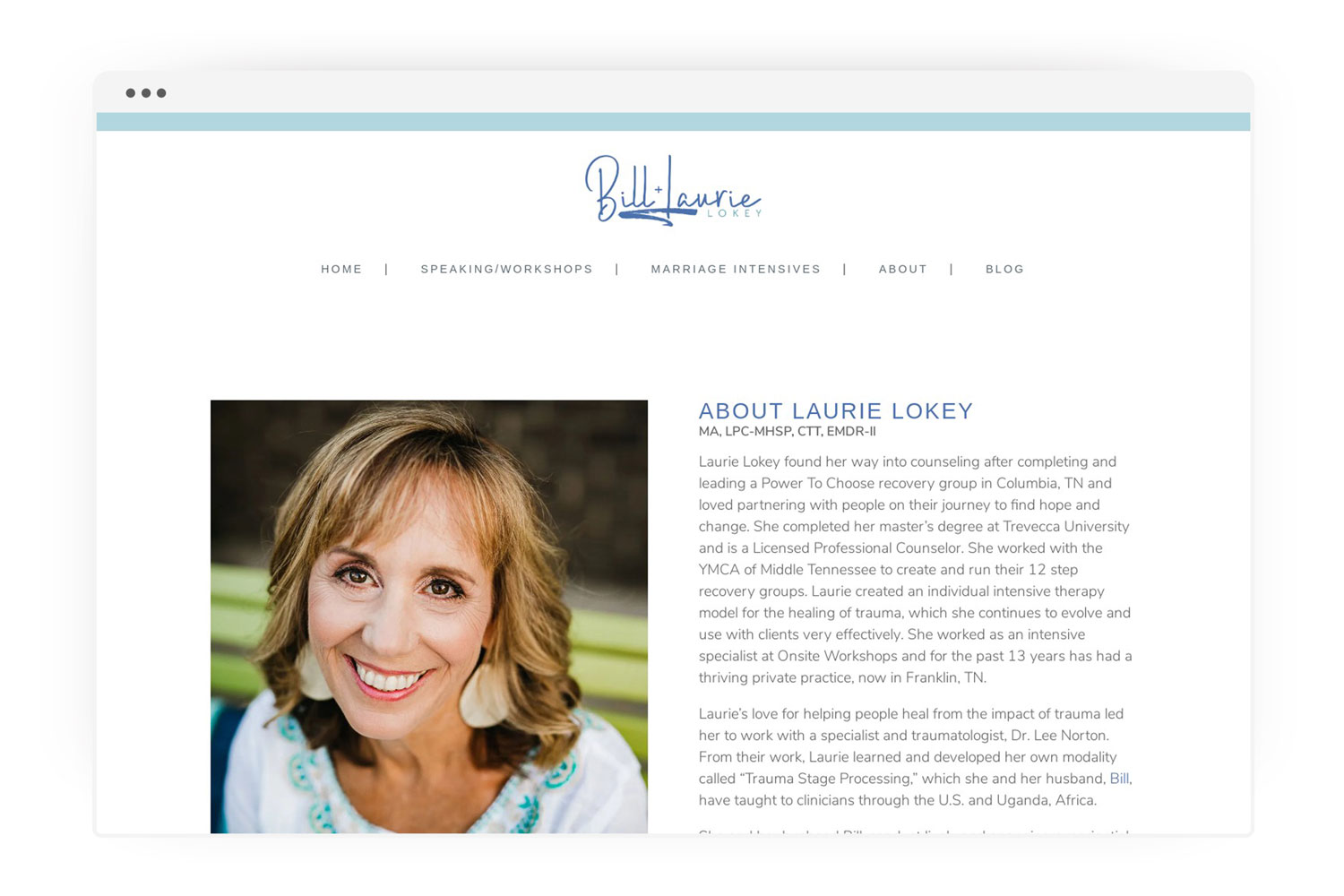 Bill_Lokey_Laurie_Lokey_Speaker_Author_custom_brand_logo_and_wordpress_website_design_by_franklin_lane_creative_portfolio_8