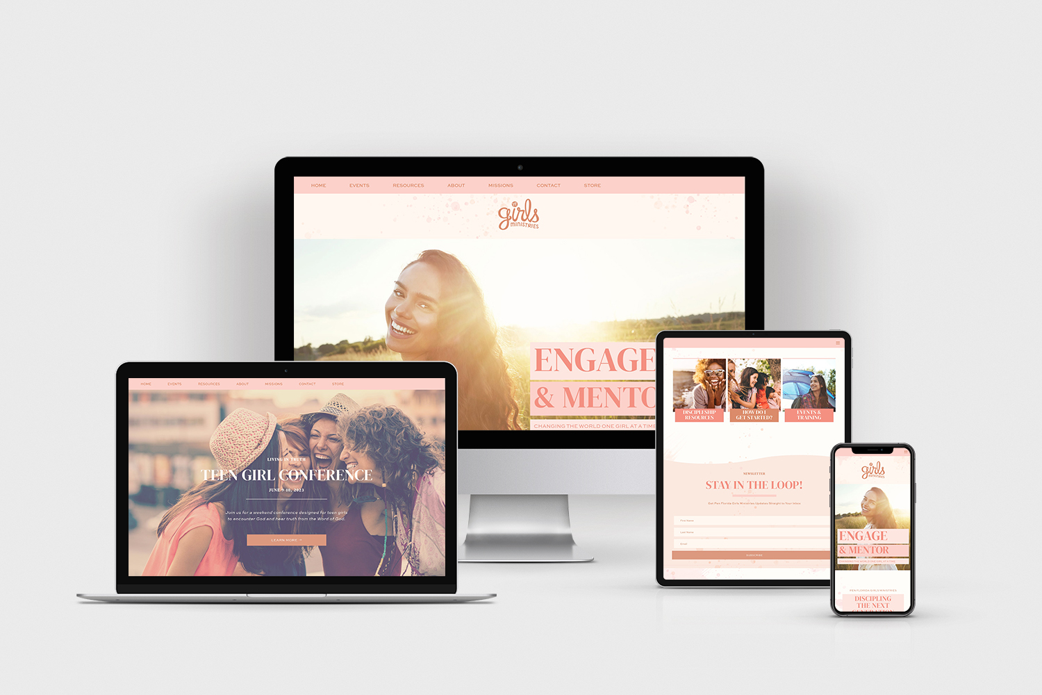 Pen_Florida_Girls_Ministries_custom_brand_logo_and_wordpress_website_design_by_franklin_lane_creative