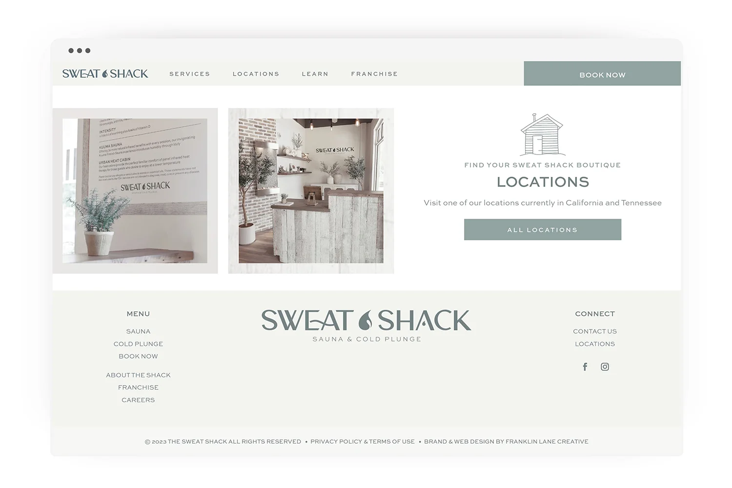 the_sweat_shack_sauna_cold_plunge_custom_branding_logo_design_by_franklin_lane_creative_portfolio