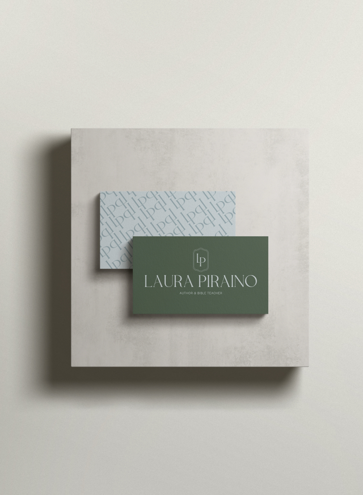 franklin_lane_creative_brand_logo_identity_design_for_author_speaker_Laura_Piraino_at_the_table_book_design_6_