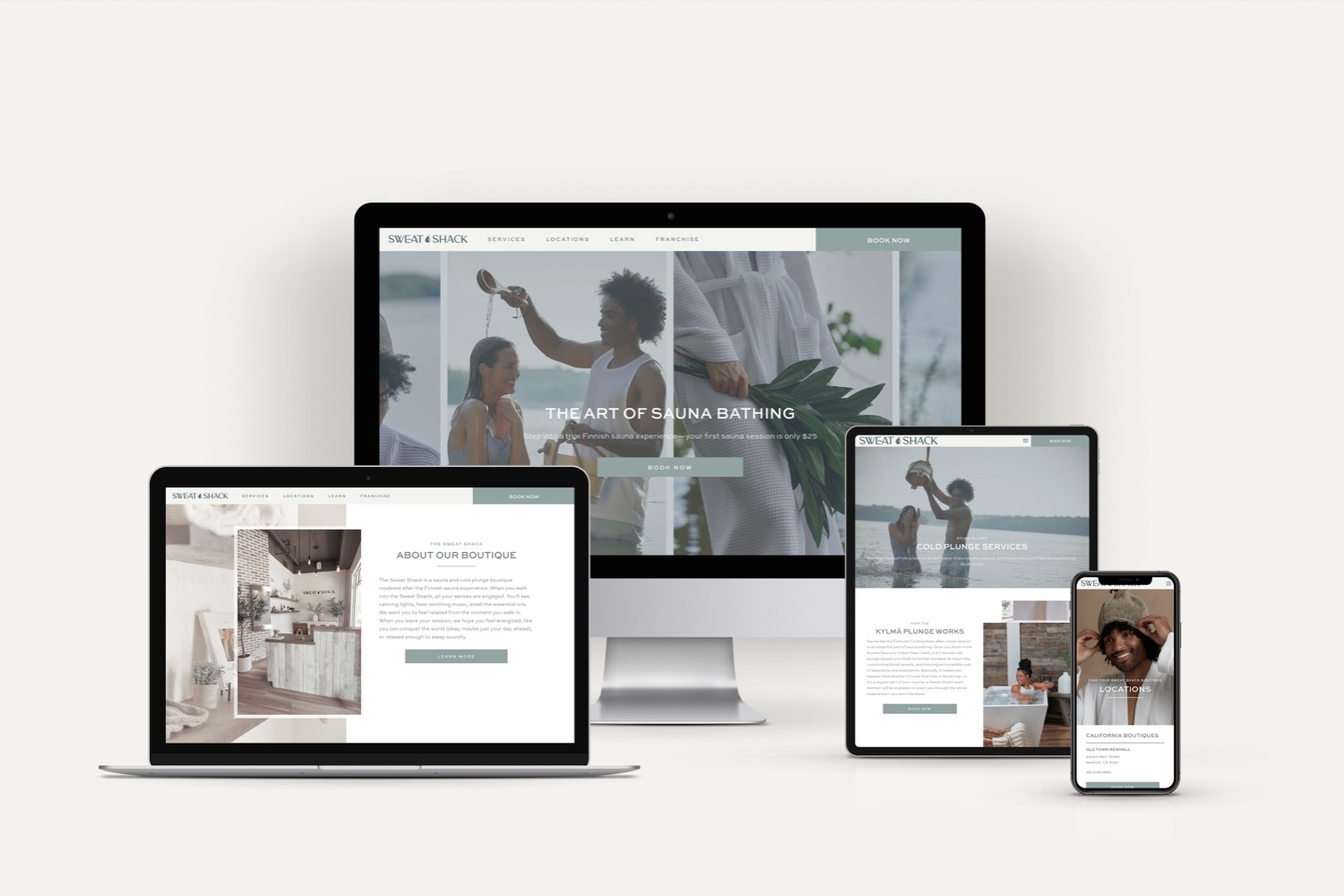 the_sweat_shack_sauna_cold_plunge_custom_branding_logo_design_by_franklin_lane_creative